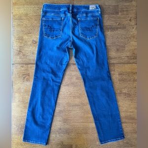 American Eagle Super Stretch Skinny Jeans Medium Blue Women’s Size 14 SHORT